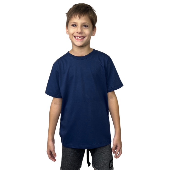Camiseta Manga Longa Infantil Gola Rolê - Algodão Super Macio Para Meninos E Meninas