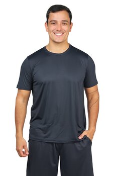 CAMISETA LISA UV 91% POLIESTER 9% ELASTANO PRETA