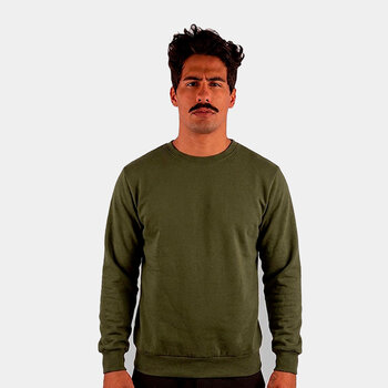 CASACO MOLETOM  LISO VERDE MILITAR