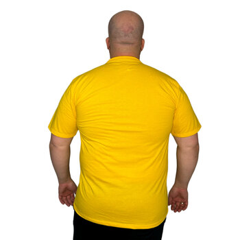 CAMISETA BASICA LISA PLUS SIZE AMARELO CANARIO