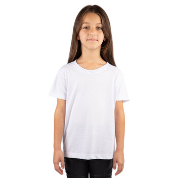 CAMISETA BASICA LISA INFANTIL BRANCA