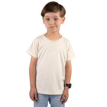 CAMISETA BASICA LISA INFANTIL OFF WHITE