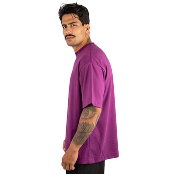 CAMISETA OVERSIZED MALHÃO LISA ROXO